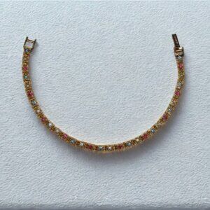 D'Orlan Pastel Jewellery Set, Necklace, Bracelet, Pierced Earrings, Canadian